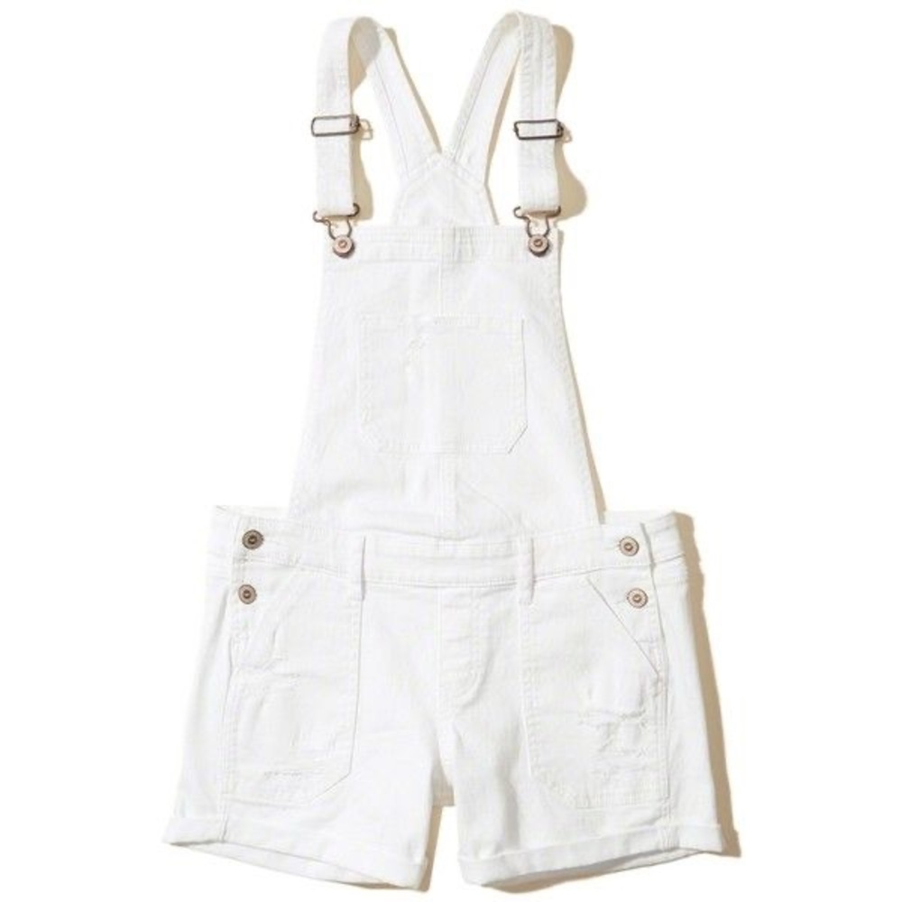 Hollister Denim Shortalls - Picture 1 of 4